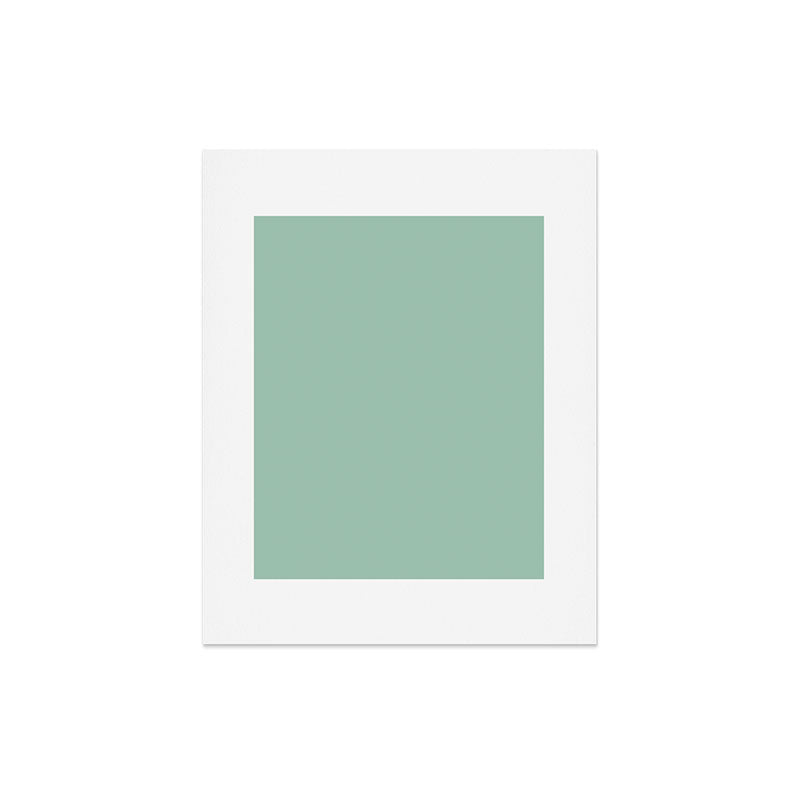 1950s Mint Green Solid Art Print