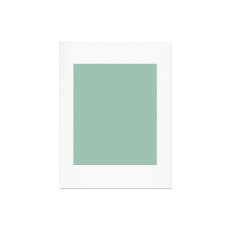 1950s Mint Green Solid Art Print
