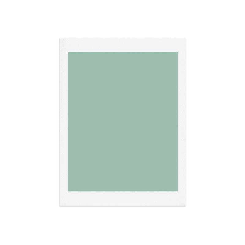 1950s Mint Green Solid Art Print