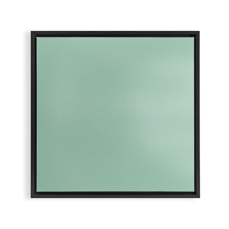 1950s Mint Green Solid Framed Canvas Print