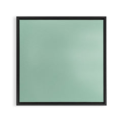 1950s Mint Green Solid Framed Canvas Print