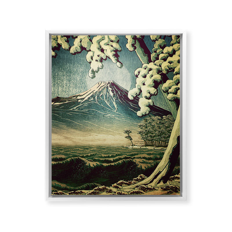 5 Lakes at Moonlight Framed Canvas Print