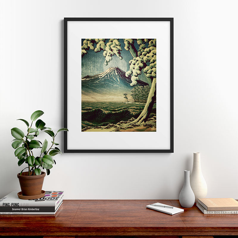 5 Lakes at Moonlight Framed Art Print
