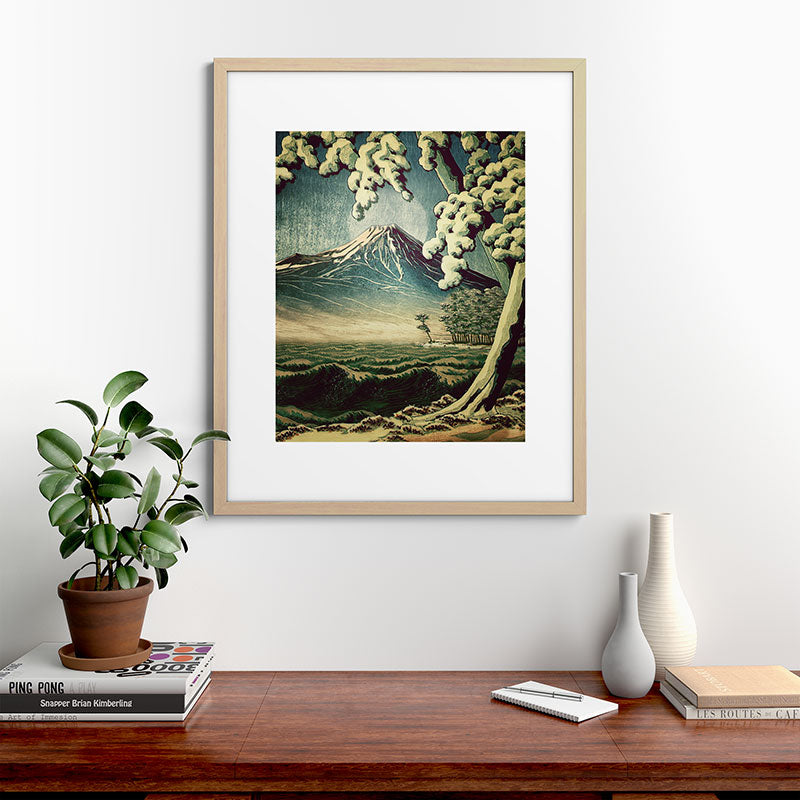 5 Lakes at Moonlight Framed Art Print