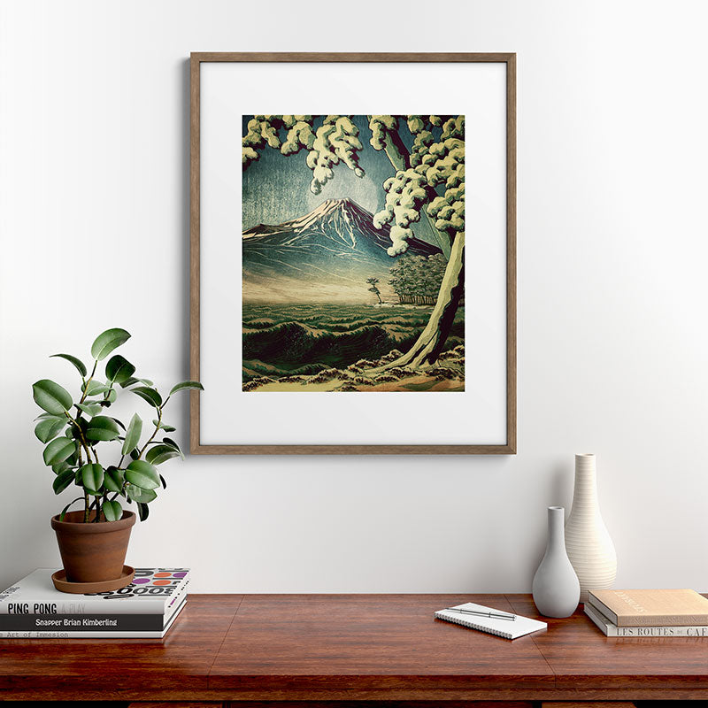 5 Lakes at Moonlight Framed Art Print