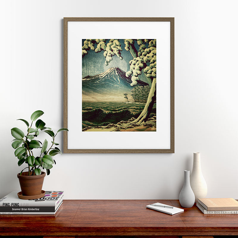 5 Lakes at Moonlight Framed Art Print
