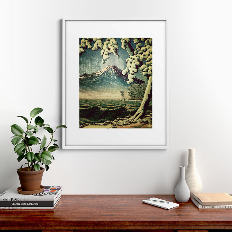 5 Lakes at Moonlight Framed Art Print