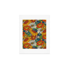 70s Retro Floral - Bold Art Print