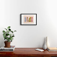 1970s Bellbottom Bliss Retro Fashion Framed Art Print