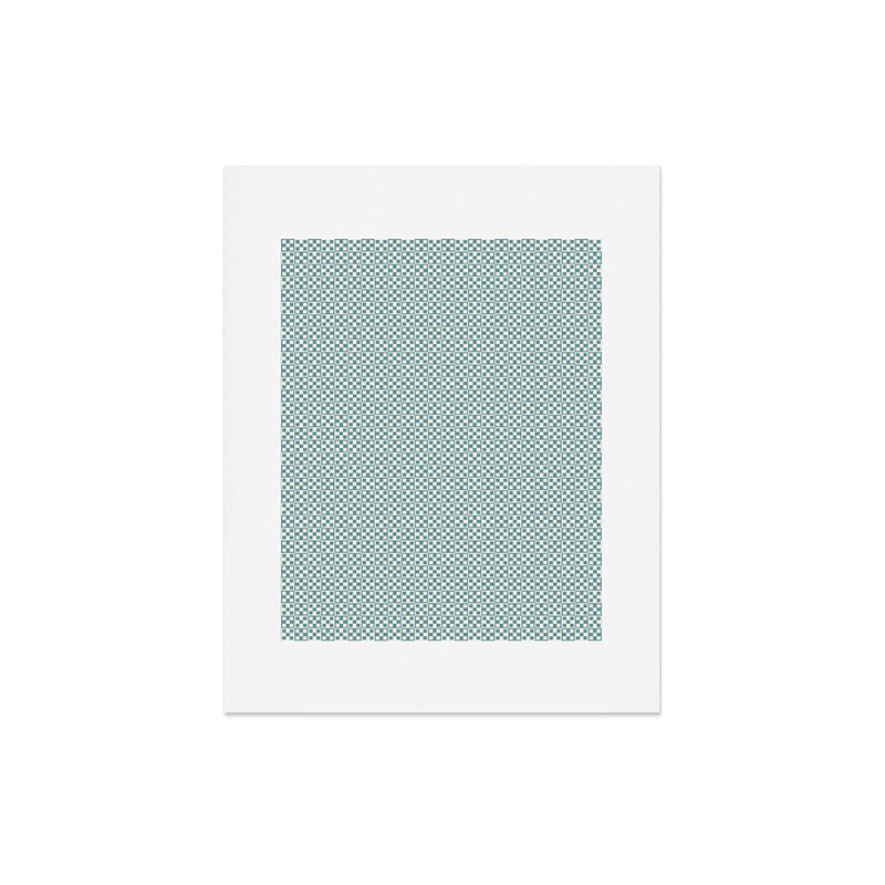 5 Checkers Art Print