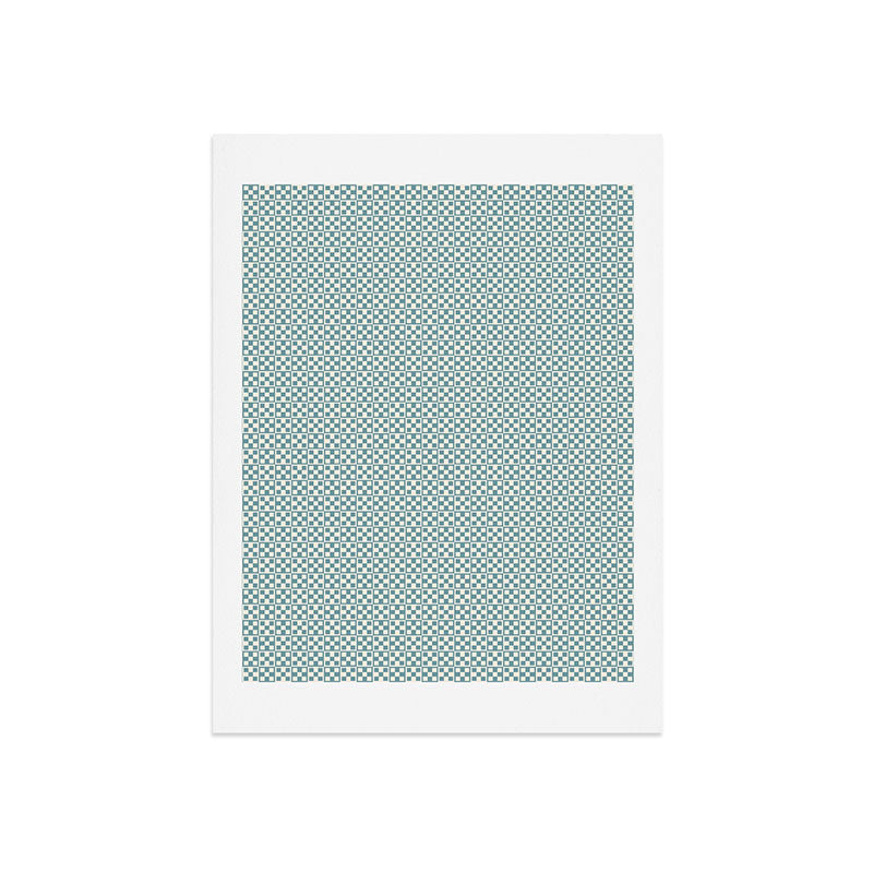 5 Checkers Art Print