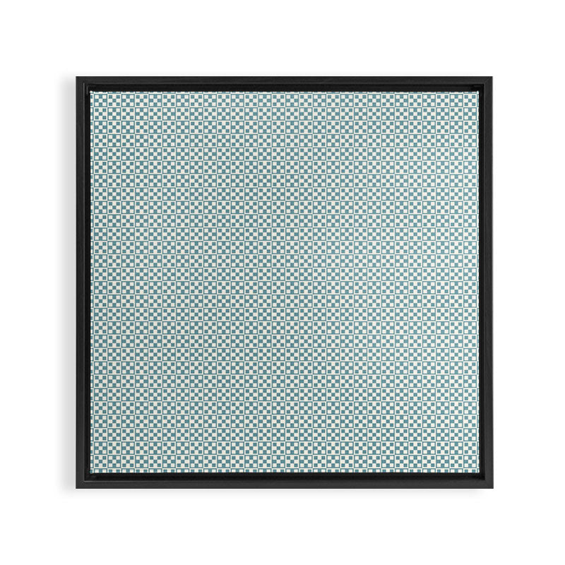 5 Checkers Framed Canvas Print