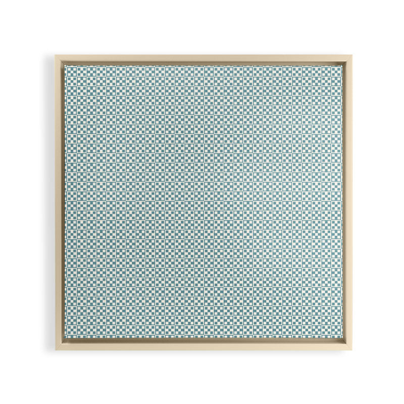 5 Checkers Framed Canvas Print