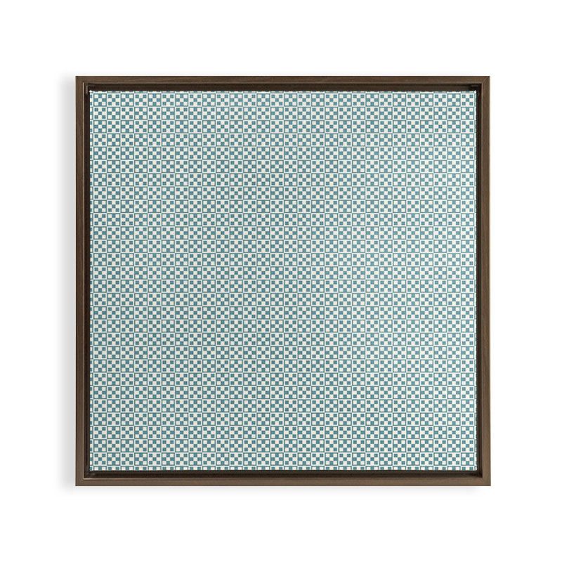5 Checkers Framed Canvas Print