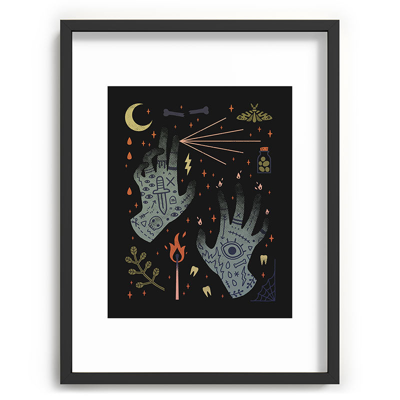 A Curse Upon You! Framed Art Print