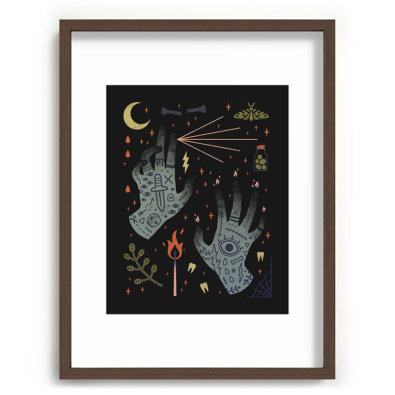 A Curse Upon You! Framed Art Print