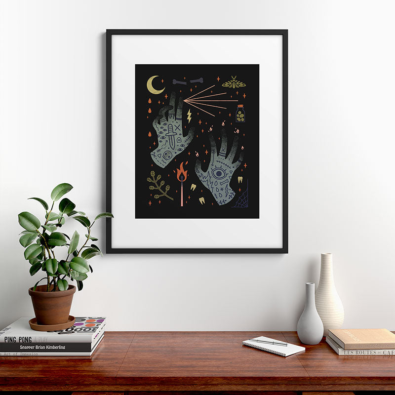 A Curse Upon You! Framed Art Print