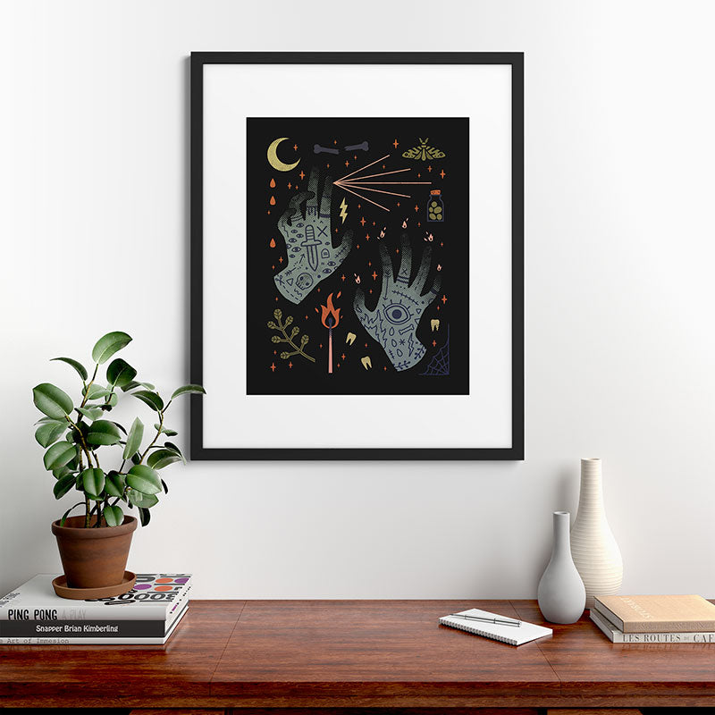A Curse Upon You! Framed Art Print