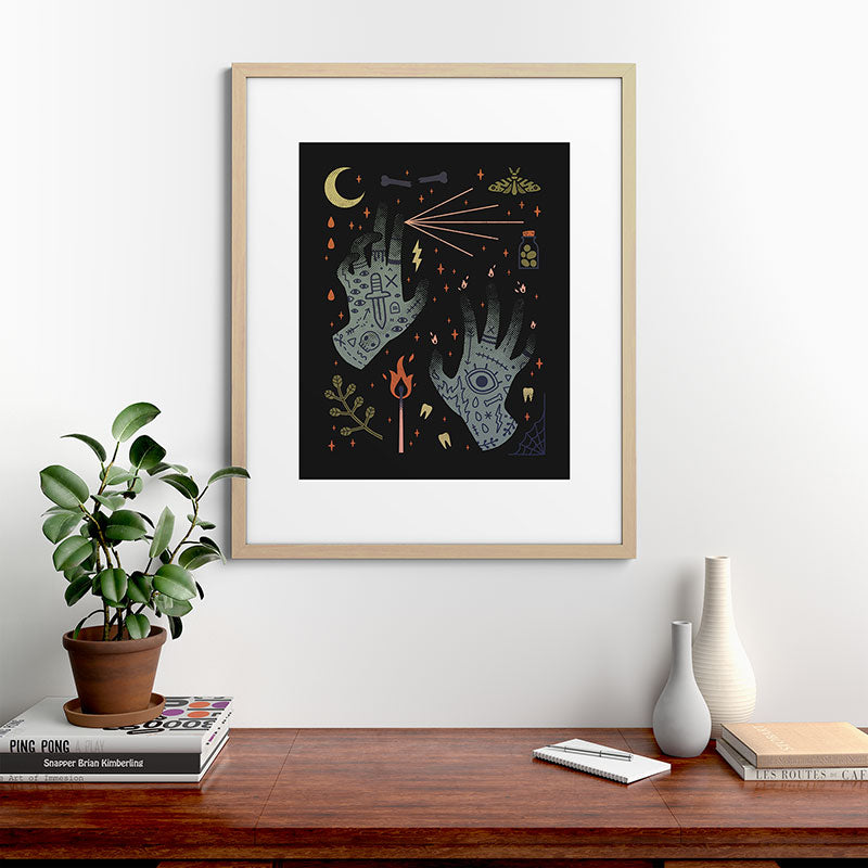 A Curse Upon You! Framed Art Print
