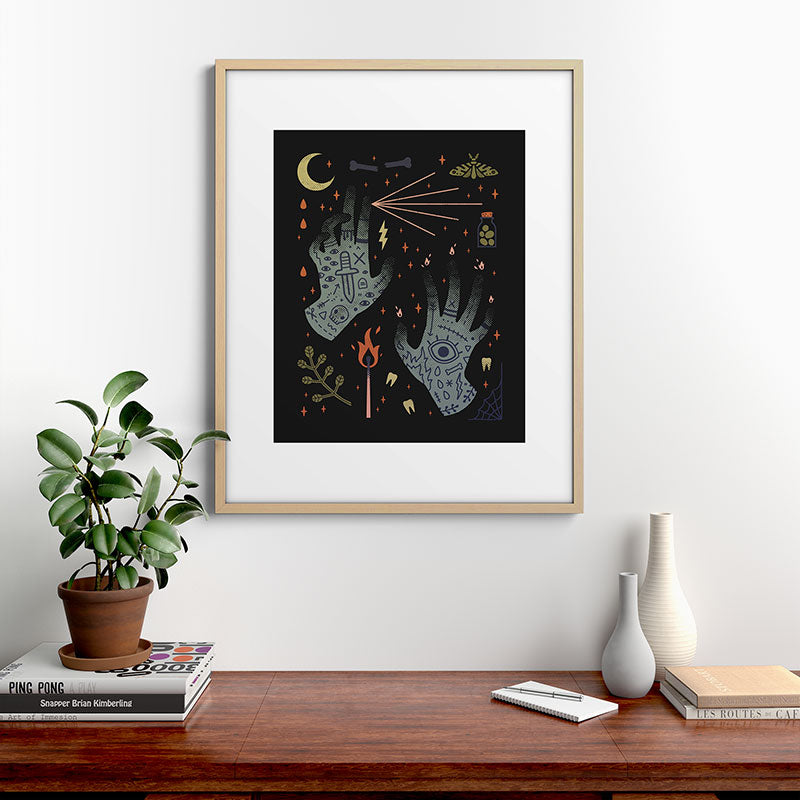 A Curse Upon You! Framed Art Print