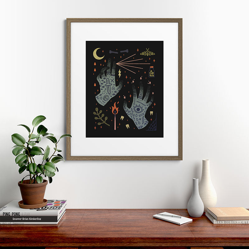 A Curse Upon You! Framed Art Print