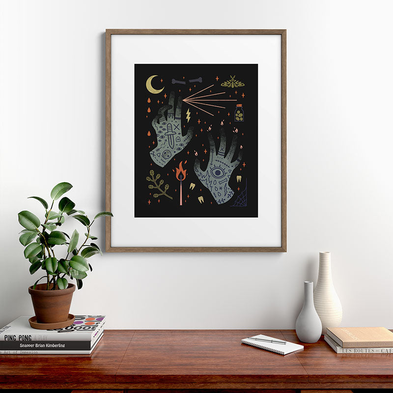 A Curse Upon You! Framed Art Print