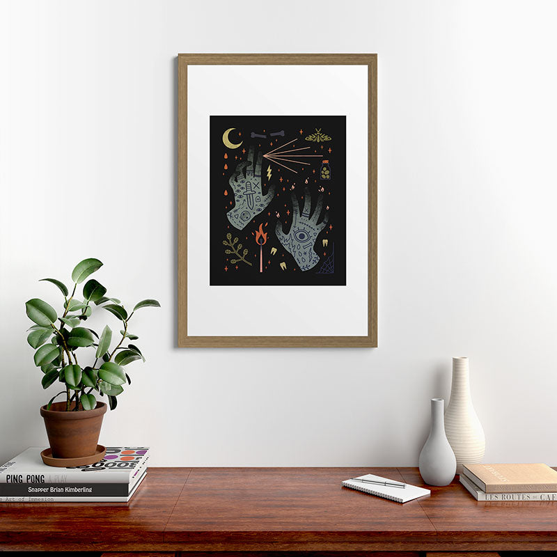 A Curse Upon You! Framed Art Print