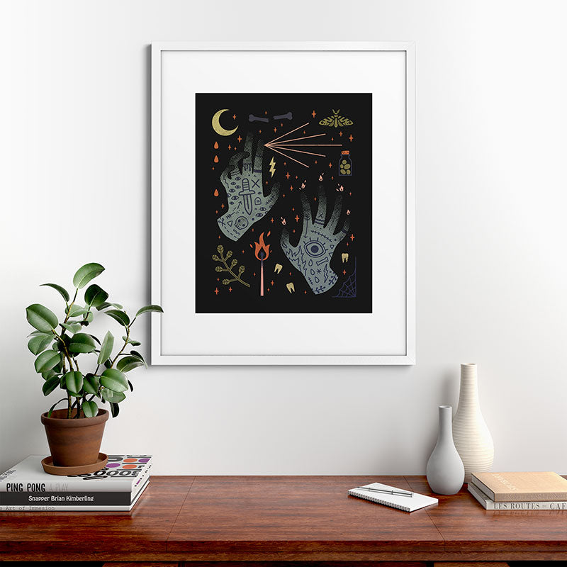 A Curse Upon You! Framed Art Print