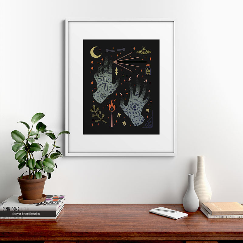 A Curse Upon You! Framed Art Print