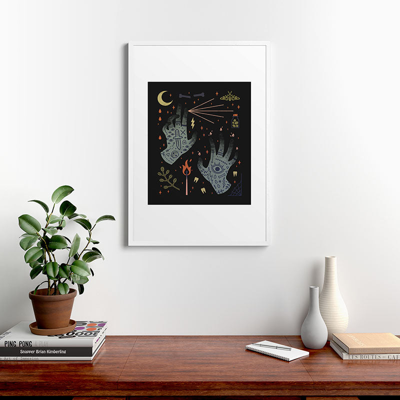 A Curse Upon You! Framed Art Print