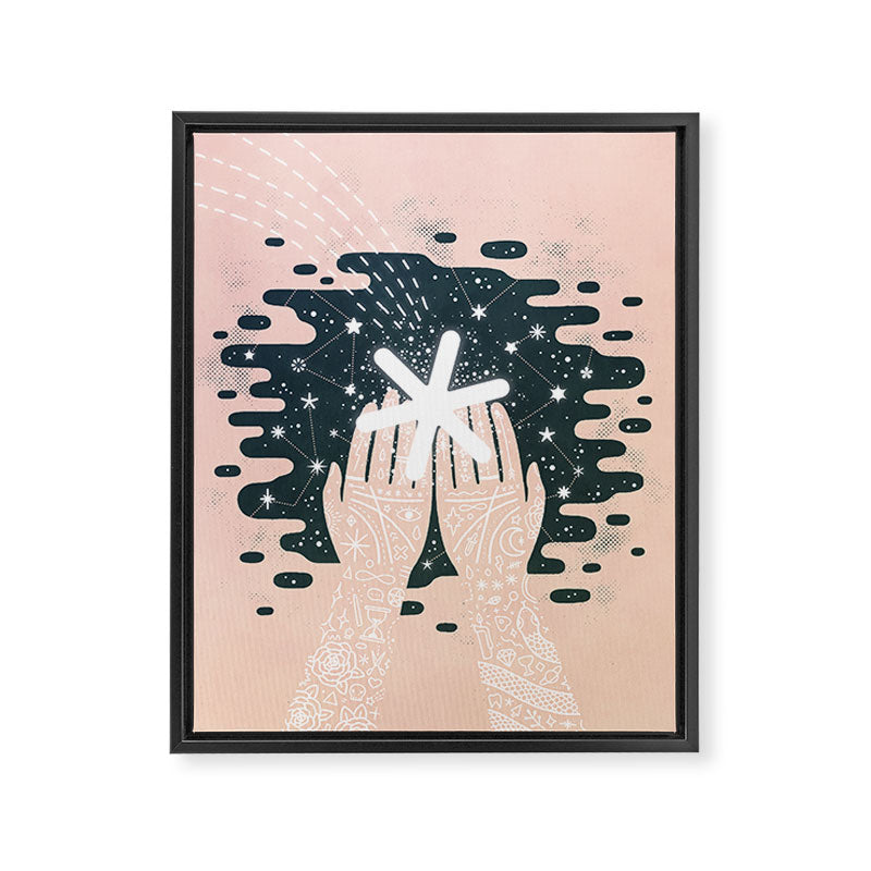 *Catching Stars* Framed Canvas Print