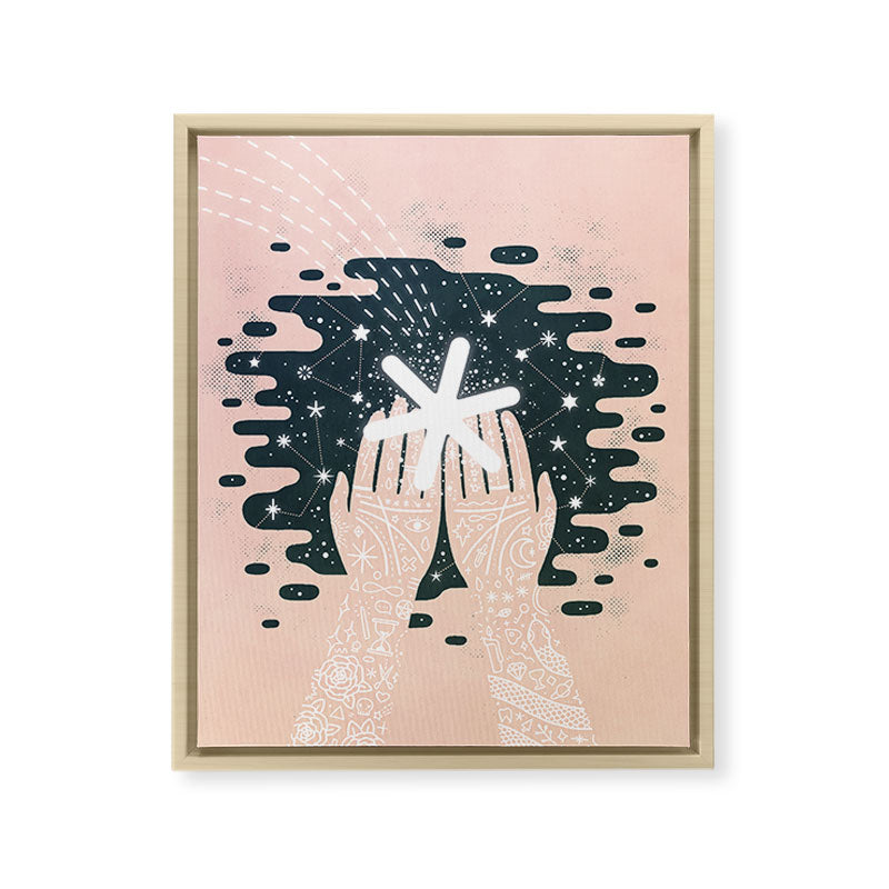 *Catching Stars* Framed Canvas Print