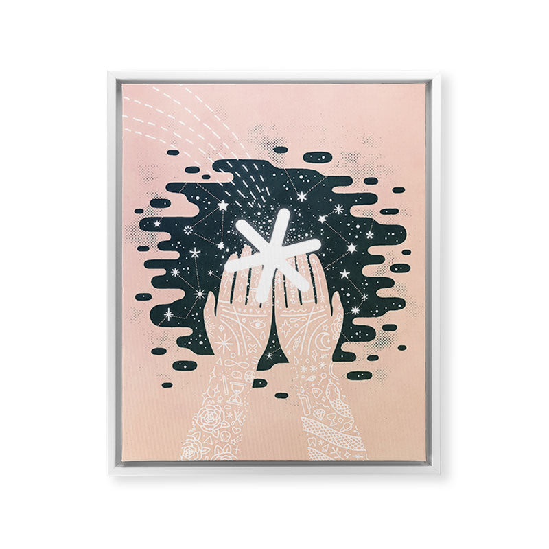 *Catching Stars* Framed Canvas Print