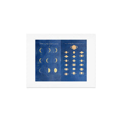 17th-Century Astronomical Art by Maria Clara Eimmart: Phases of Venus and Saturn Art Print