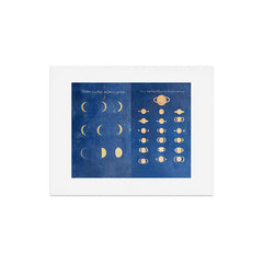 17th-Century Astronomical Art by Maria Clara Eimmart: Phases of Venus and Saturn Art Print