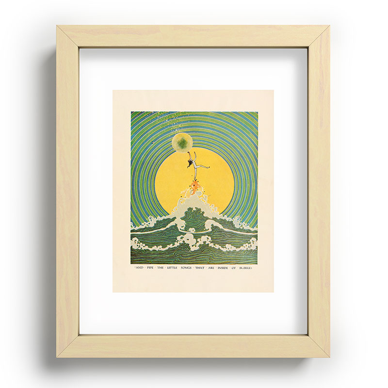 "And Pipe the Little Songs that Are Inside of Bubbles " by Dugald Stewart Walker, 1920 Framed Art Print