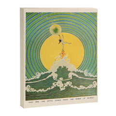"And Pipe the Little Songs that Are Inside of Bubbles " by Dugald Stewart Walker, 1920 Canvas Print