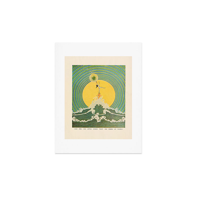 "And Pipe the Little Songs that Are Inside of Bubbles " by Dugald Stewart Walker, 1920 Art Print