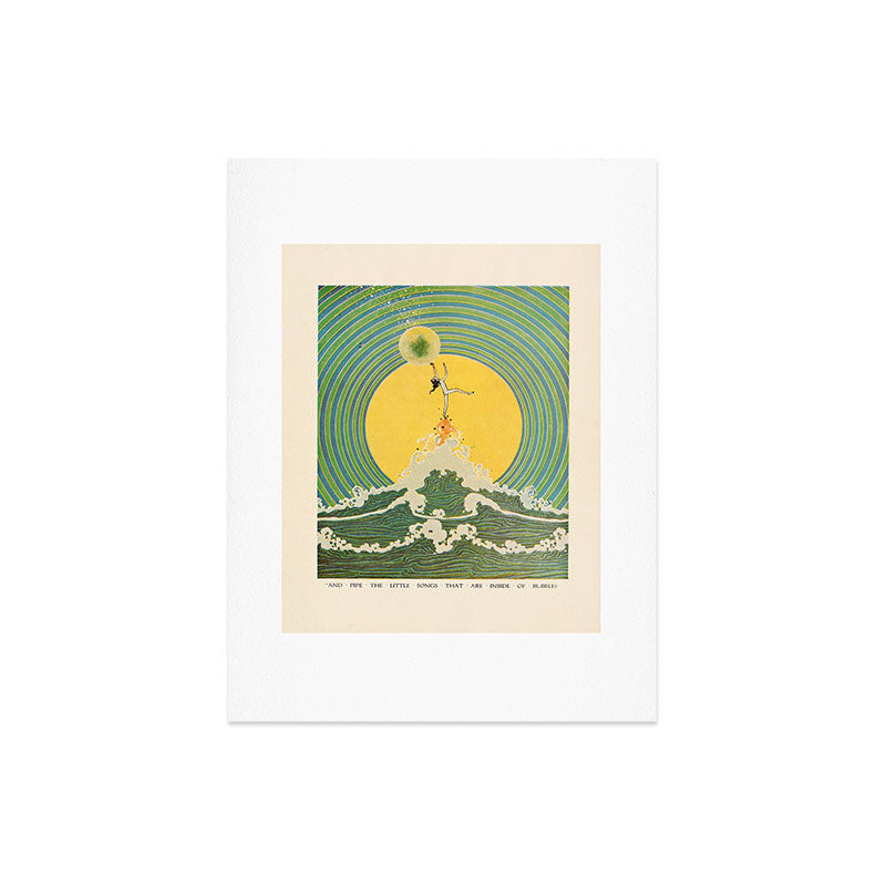 "And Pipe the Little Songs that Are Inside of Bubbles " by Dugald Stewart Walker, 1920 Art Print