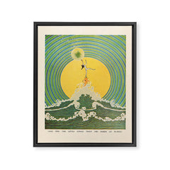 "And Pipe the Little Songs that Are Inside of Bubbles " by Dugald Stewart Walker, 1920 Framed Canvas Print