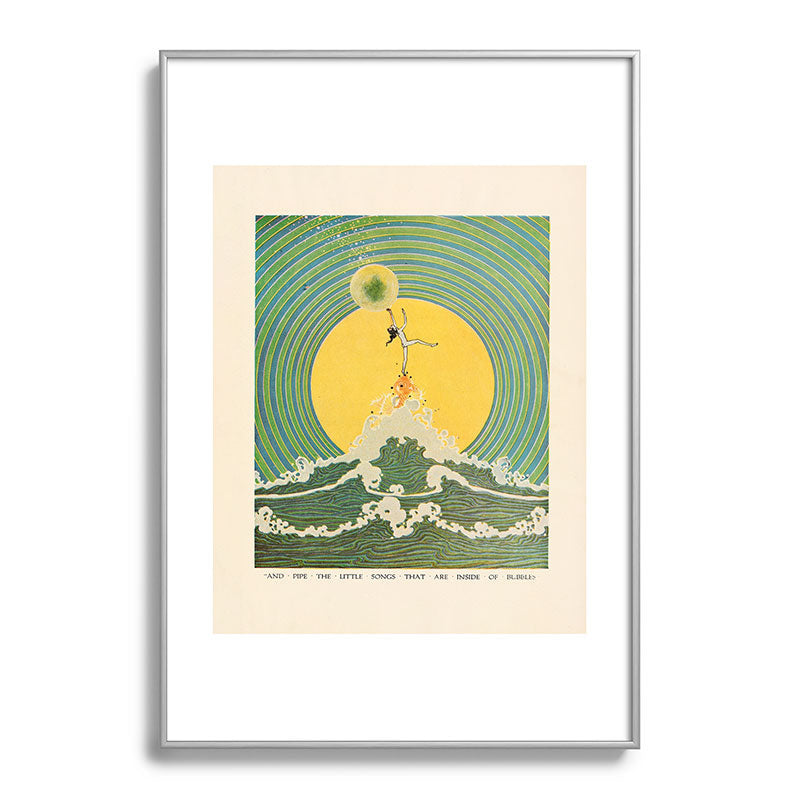 "And Pipe the Little Songs that Are Inside of Bubbles " by Dugald Stewart Walker, 1920 Framed Art Print