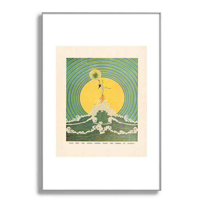 "And Pipe the Little Songs that Are Inside of Bubbles " by Dugald Stewart Walker, 1920 Framed Art Print