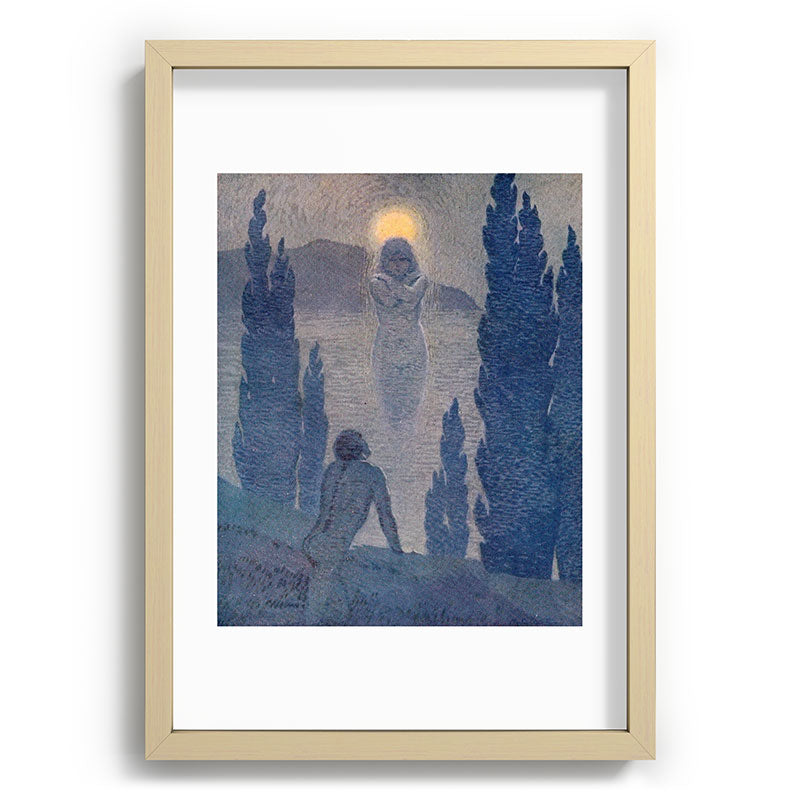 "As I see my soul reflected in Nature" (Margaret C. Cook, Leaves of Grass, 1913) Framed Art Print