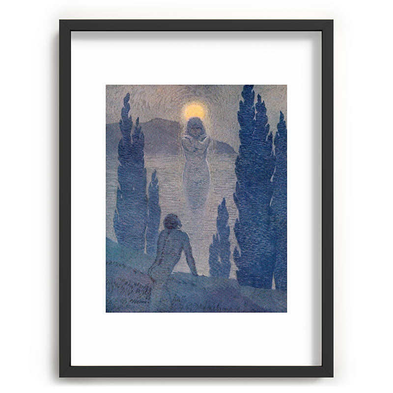 "As I see my soul reflected in Nature" (Margaret C. Cook, Leaves of Grass, 1913) Framed Art Print