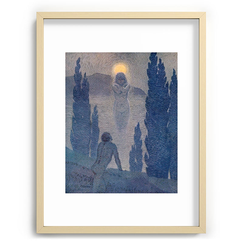 "As I see my soul reflected in Nature" (Margaret C. Cook, Leaves of Grass, 1913) Framed Art Print