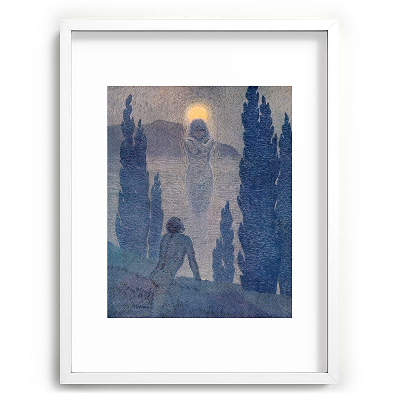 "As I see my soul reflected in Nature" (Margaret C. Cook, Leaves of Grass, 1913) Framed Art Print