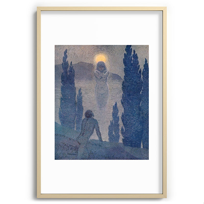 "As I see my soul reflected in Nature" (Margaret C. Cook, Leaves of Grass, 1913) Framed Art Print