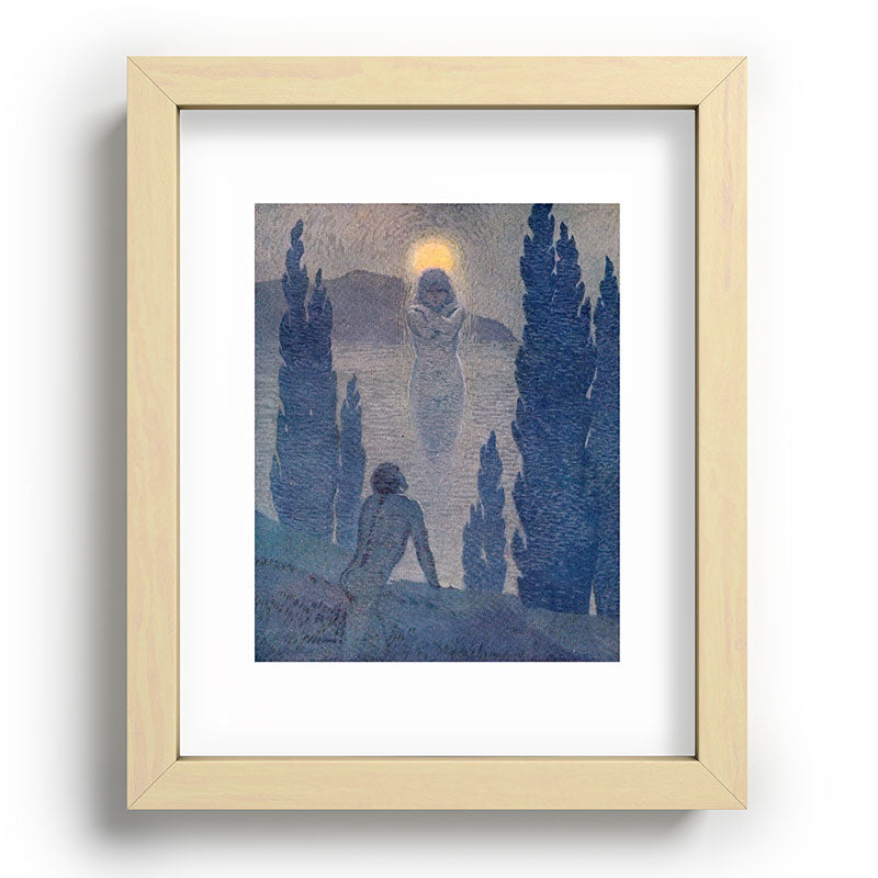 "As I see my soul reflected in Nature" (Margaret C. Cook, Leaves of Grass, 1913) Framed Art Print