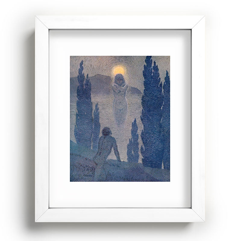 "As I see my soul reflected in Nature" (Margaret C. Cook, Leaves of Grass, 1913) Framed Art Print