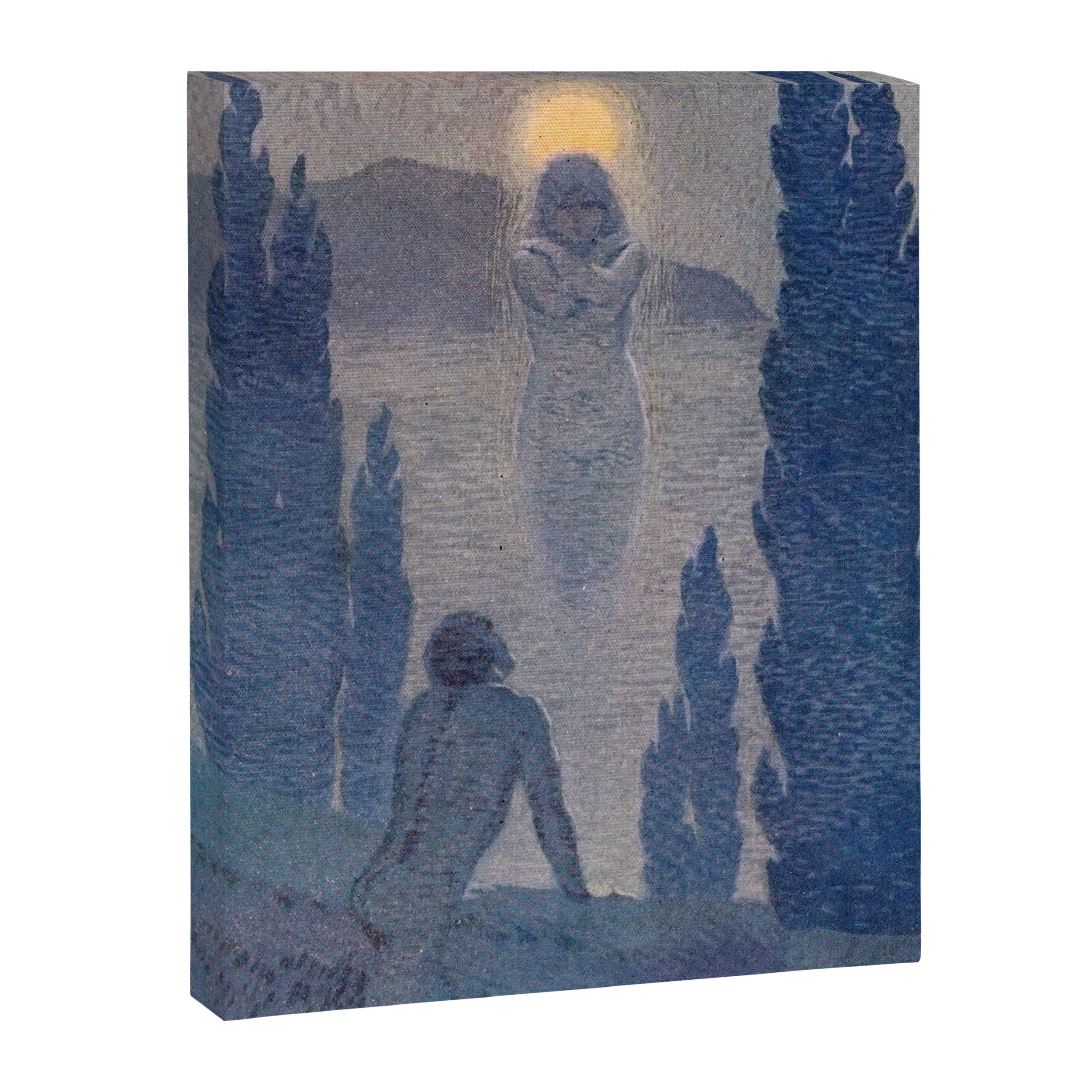 "As I see my soul reflected in Nature" (Margaret C. Cook, Leaves of Grass, 1913) Canvas Print